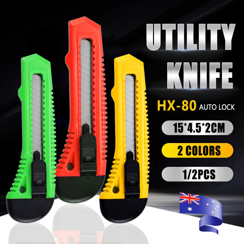 Utility Stanley Knife Retractable Heavy Duty Box Cutter with Blades