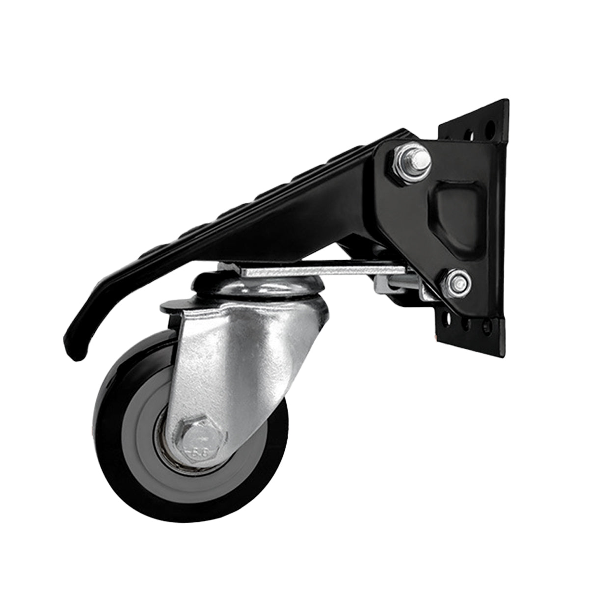 Heavy Duty PU Casters 2.5in High Load Bearing Wheels 4pcs for Warehouse Tables