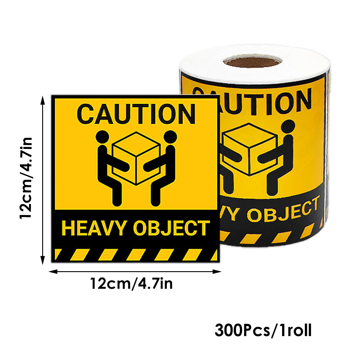Heavy Duty Handle With Care Warning Label Stickers Roll 300PCS