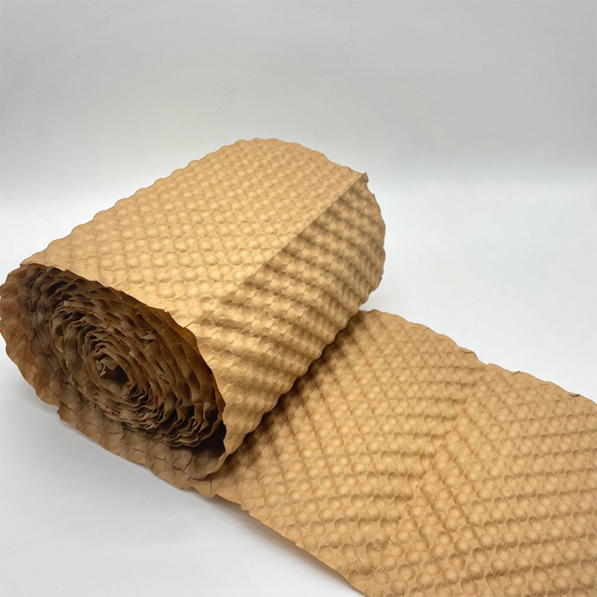 Kraft Bubble Cushion Paper Roll Shock Absorbing Packing Wrap