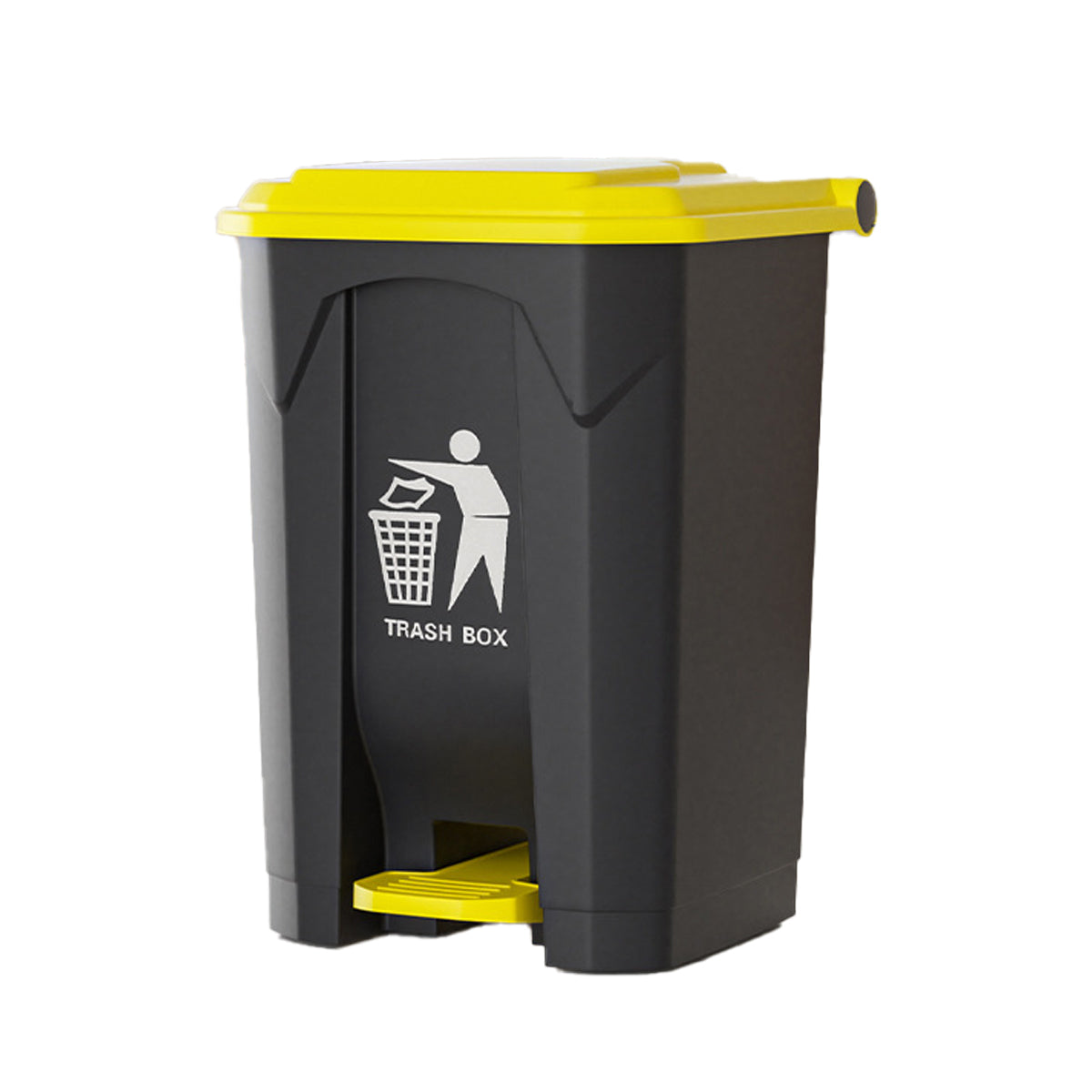 100L Pedal Trash Can with Lid Large Capacity Durable