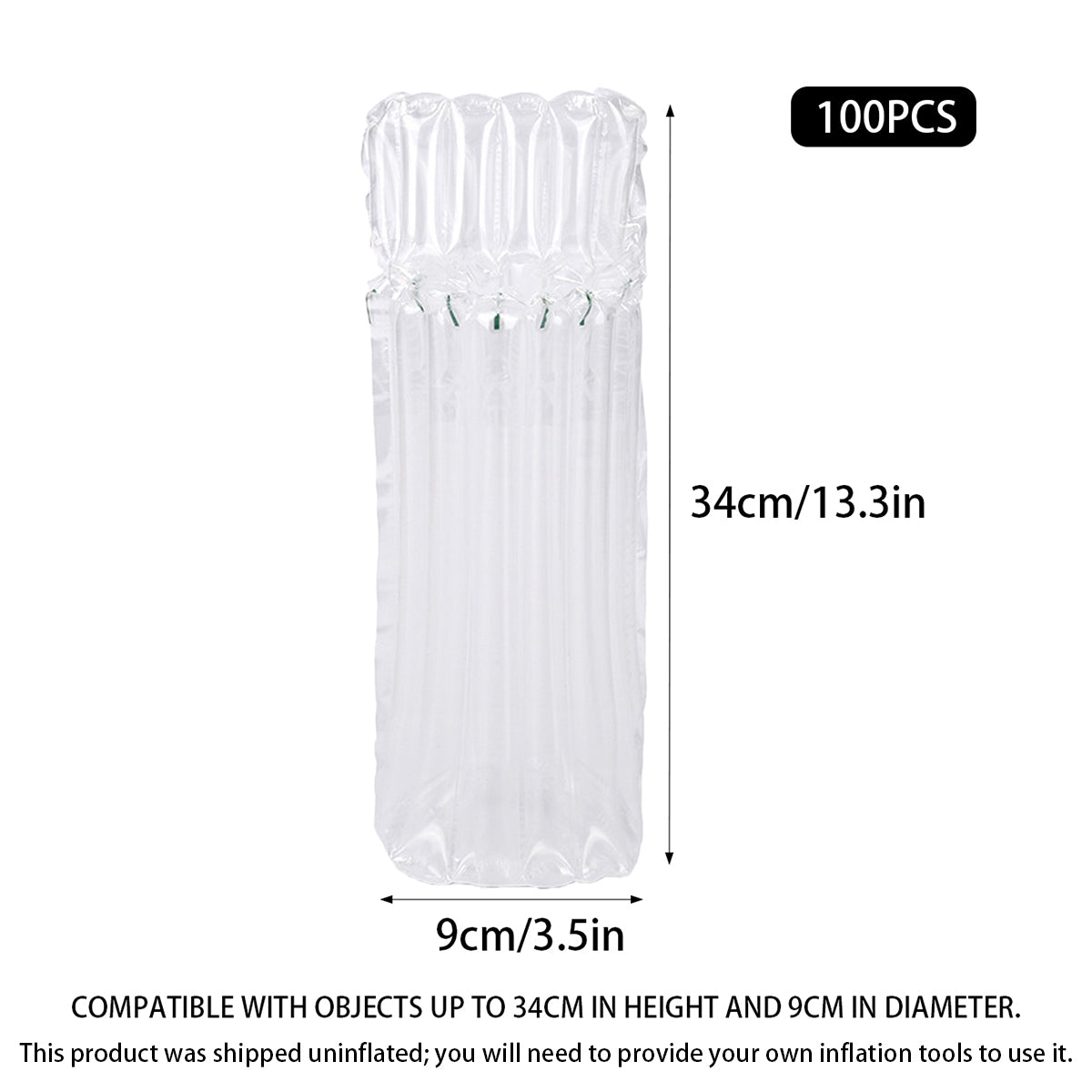 Air Column Bag Protective Packaging 100PCS Inflatable Cushion Void Fill
