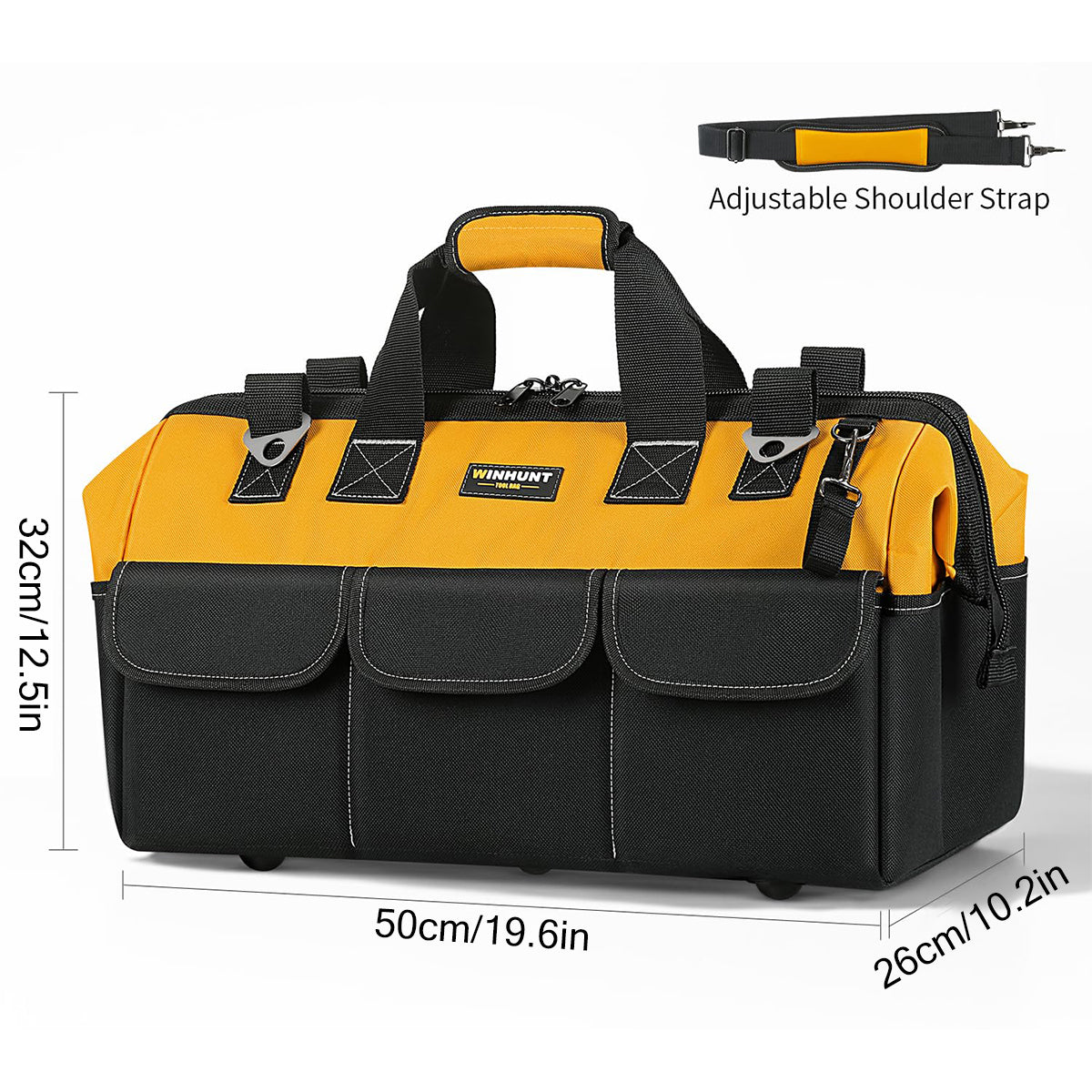 Large Capacity Handheld Tool Bag 50cm Wear Resistant Portable Work Tote