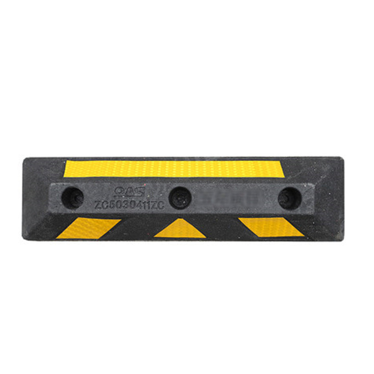 2PCS Rubber Parking Wheel Stop Heavy Duty Reflective Curb