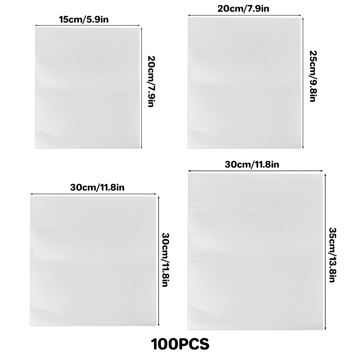 100PCS Pearl Cotton Foam Packaging Bags Shockproof for Fragile Items