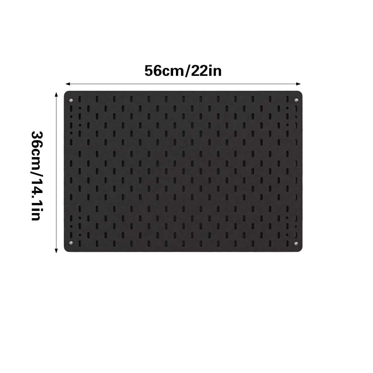 Acrylic Pegboard Wall Storage Display Rack 56×36cm