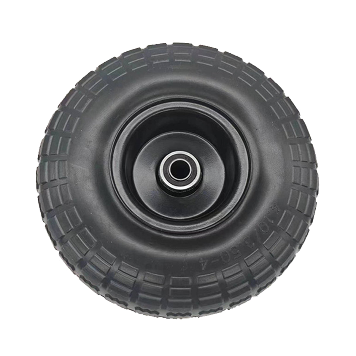 2PCS PU Foam Flat Free Tires 4.10/3.50-4 for Tool Cart Wagon