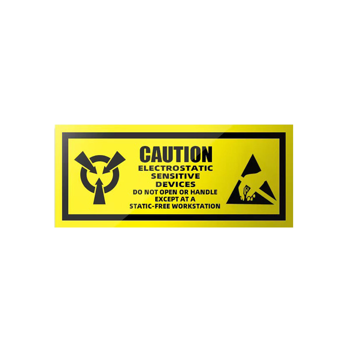Anti Static Warning Sticker Label for Electronics Packaging