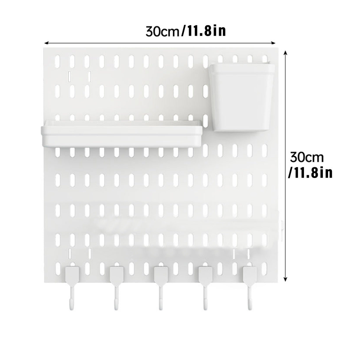 Wall Mounted Storage Rack No Drill Organizer for Home and Office