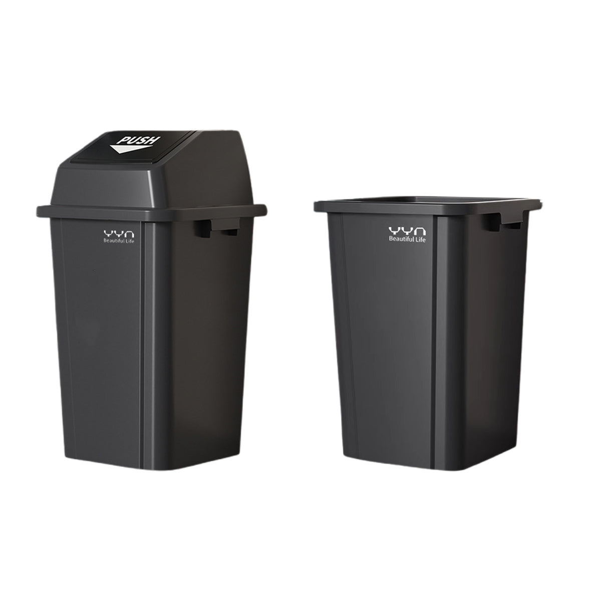 100L Outdoor Garbage Bin Large Capacity Durable Plastic Trash Can