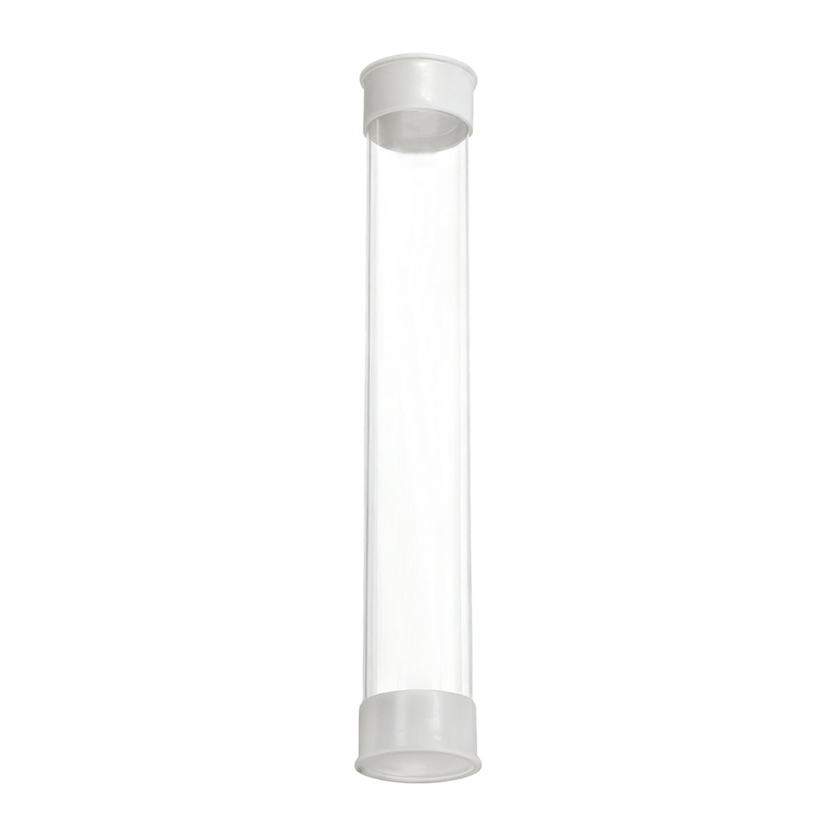 Transparent PC Packaging Tube with Lid Plastic Storage Tube 20PCS