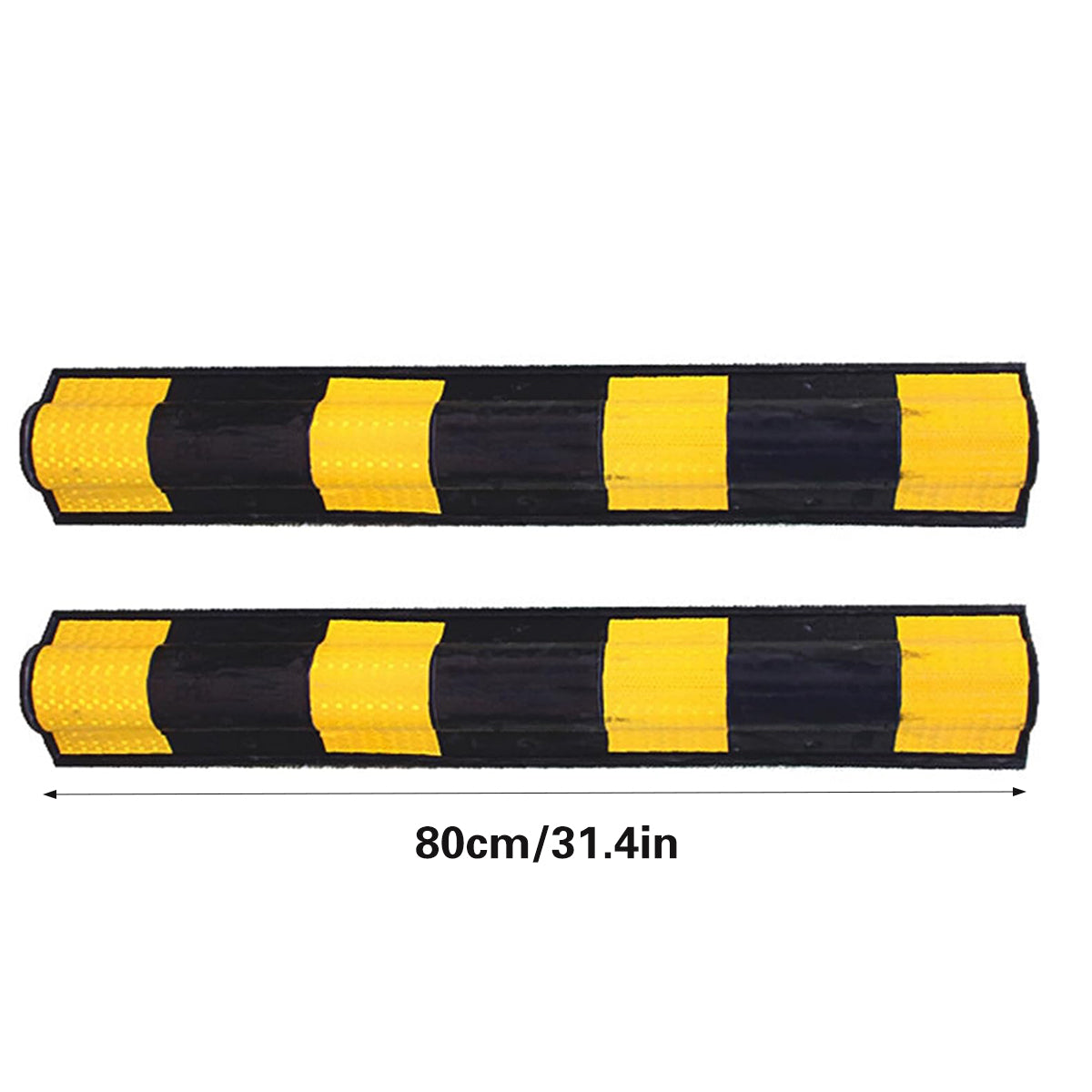 Product Title 2PCS Heavy-Duty Parking Lot Corner Protectors with Reflective Strips