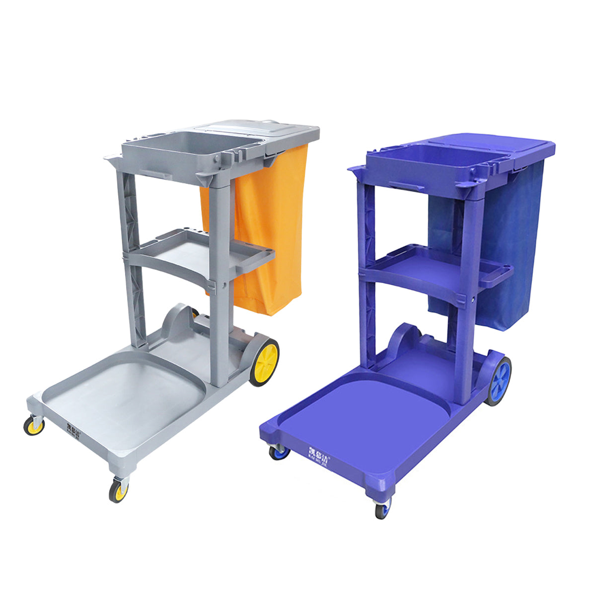 Multi-Functional Cleaning Trolley Cart with Wheels Storage Bag