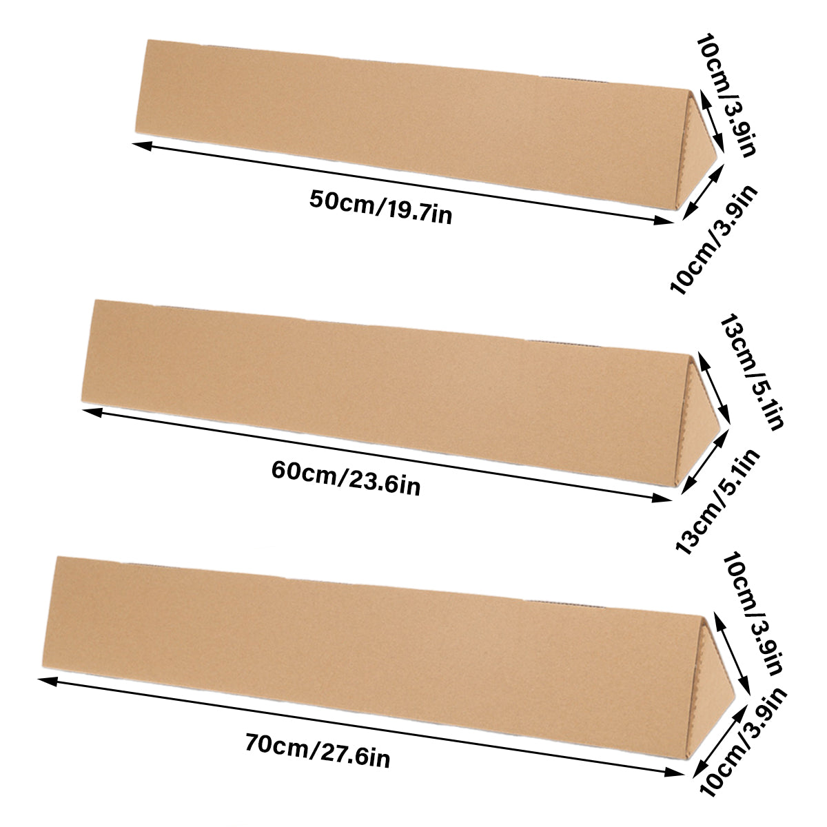 20PCS Triangular Carton Packing Boxes Corrugated Express Shipping Boxes
