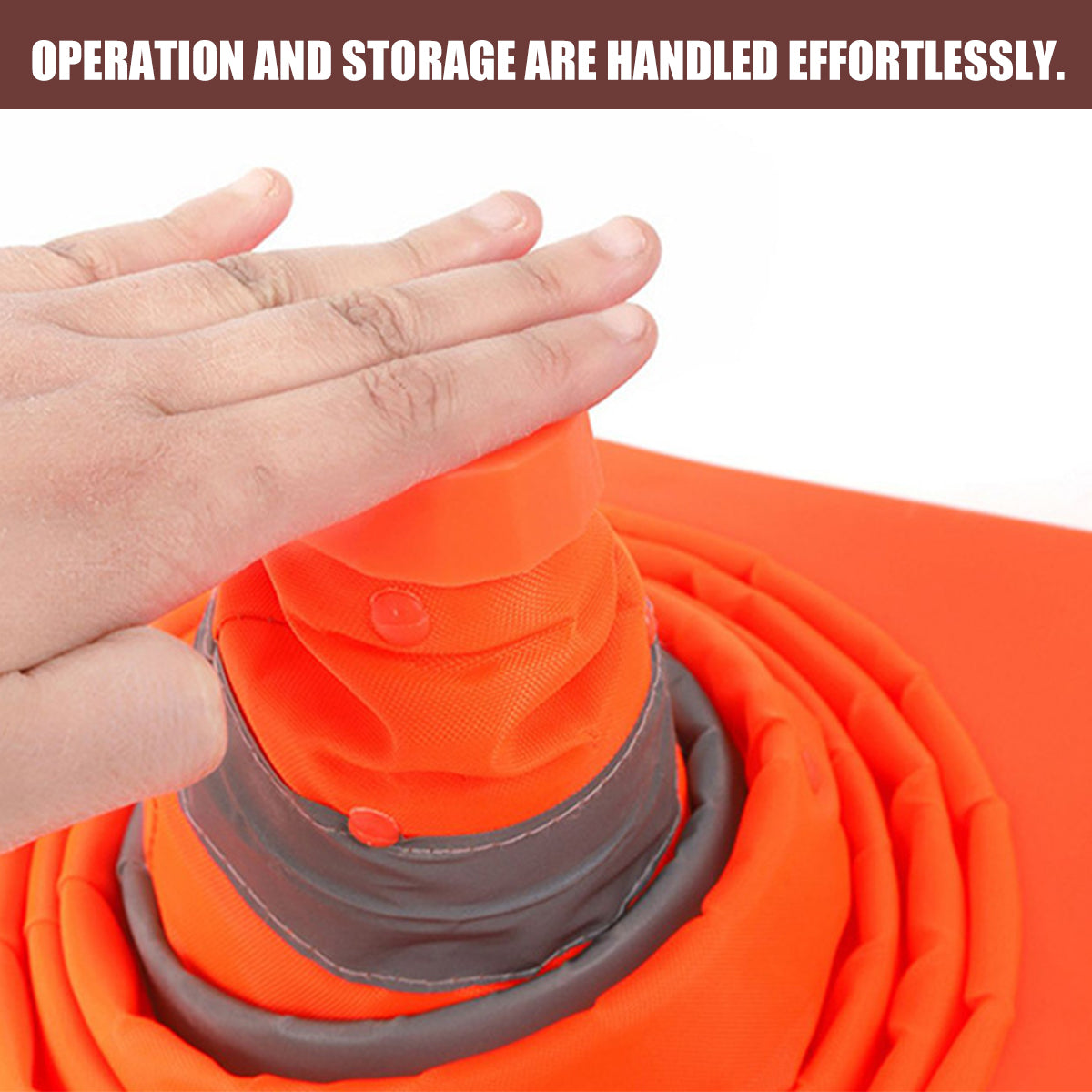 Portable Retractable Traffic Warning Cone Reflective Safety Collar
