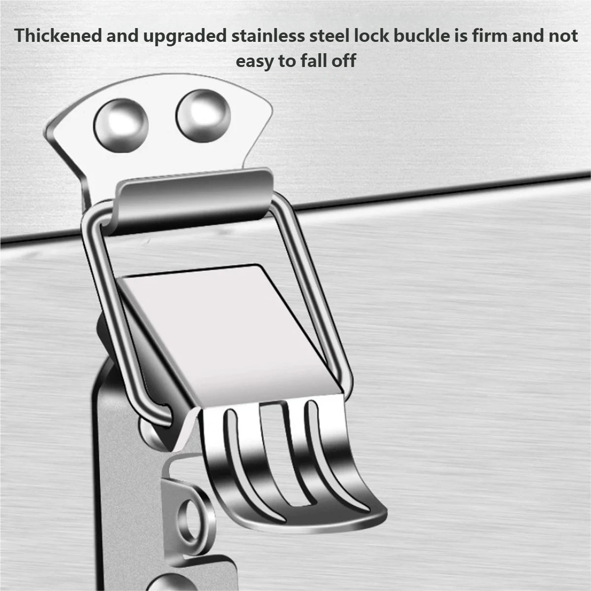 Stainless Steel Toolbox Portable Hand Carry Tool Storage Case