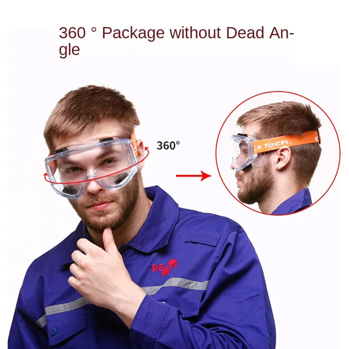 Industrial Safety Goggles Dust Chemical Splash Eye Protection Glasses