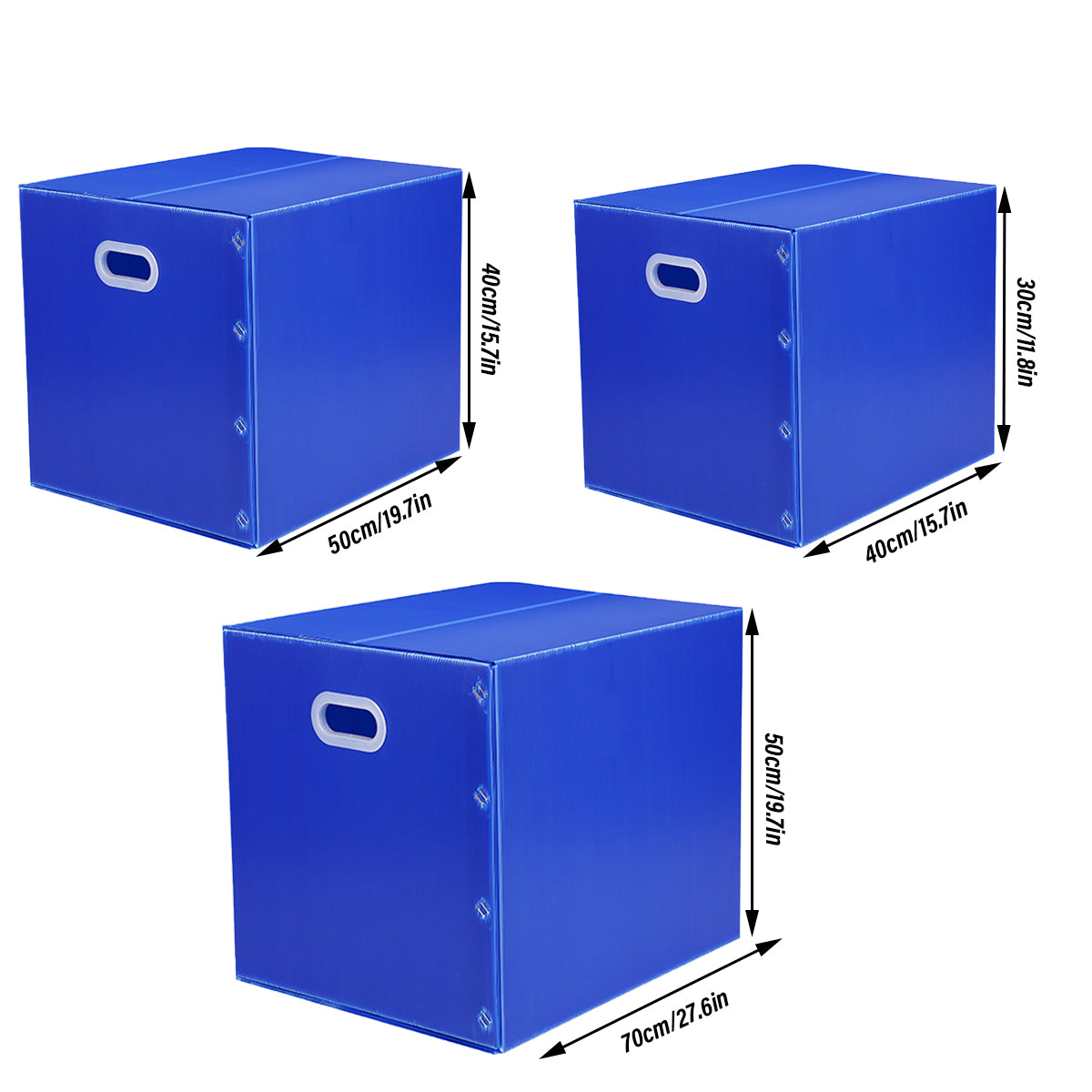 Large Capacity Waterproof Plastic Storage Box Foldable Durable