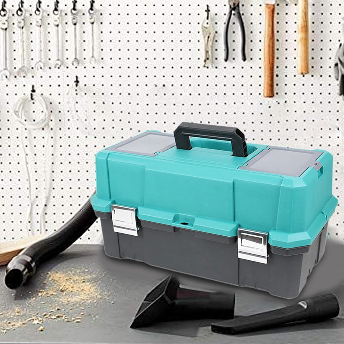 3 Tier Portable Toolbox Fold Out Tool Storage Case