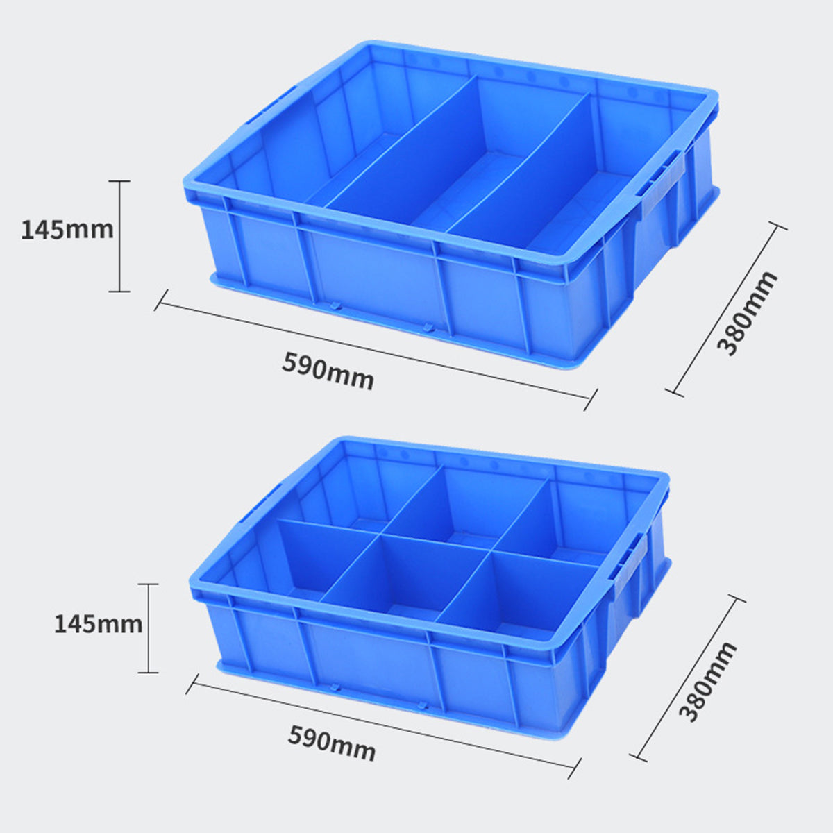 Thickened Plastic Storage Box with 3/6 Compartments for Hardware Tools