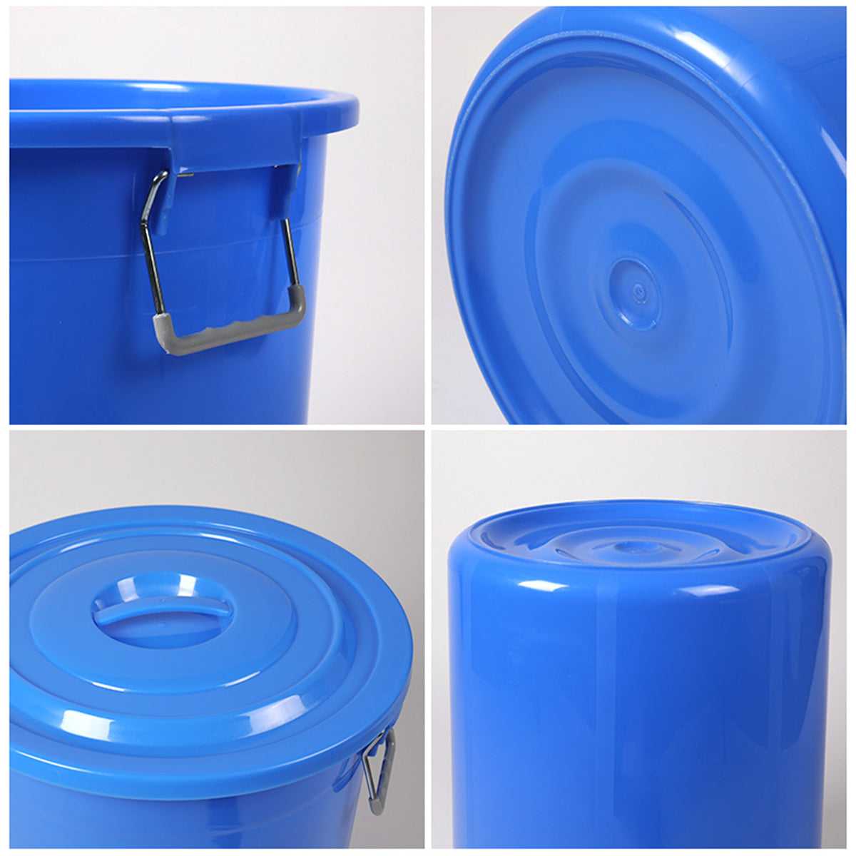 122.5L Round Plastic Bucket with Lid Heavy Duty