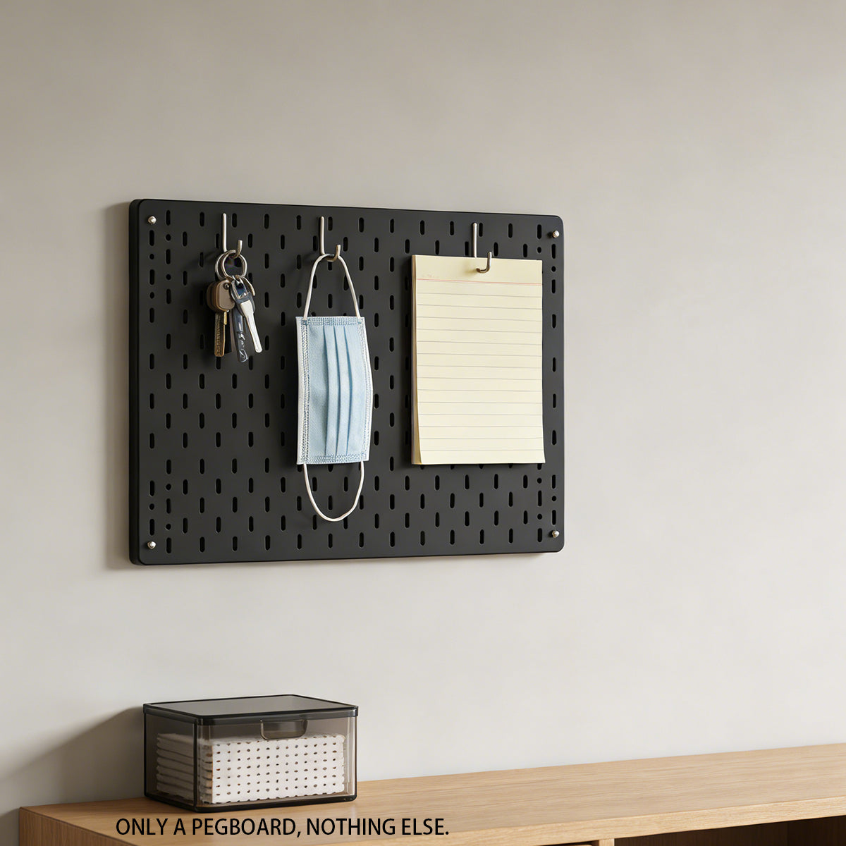 Acrylic Pegboard Wall Storage Display Rack 56×36cm