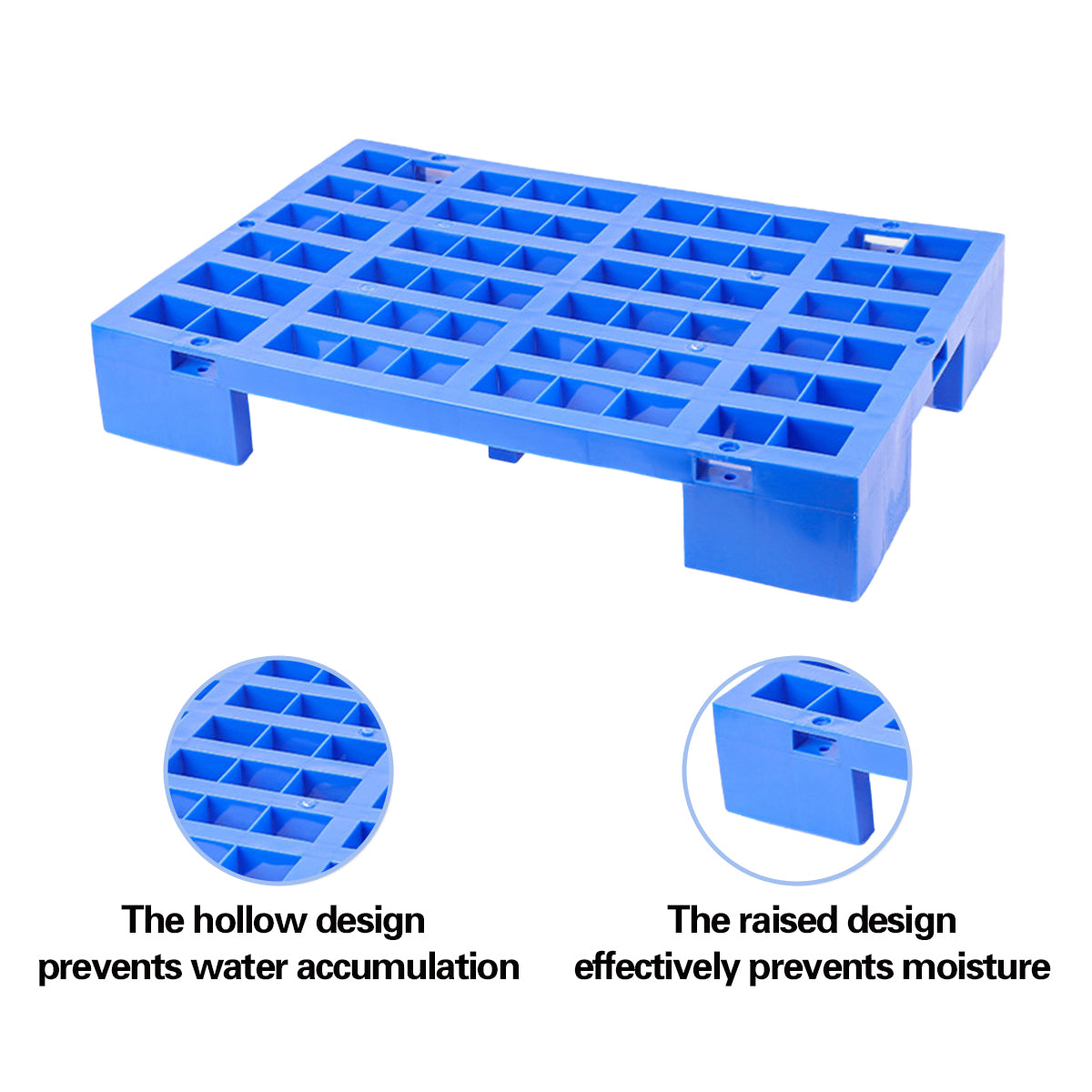 2PCS Plastic Moisture Proof Partition Hollow Raised Design Durable