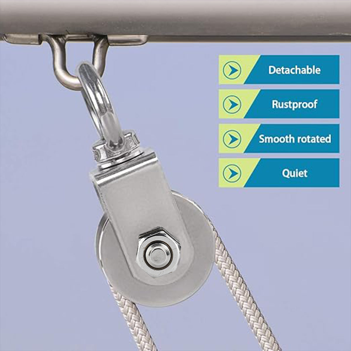 Stainless Steel U-Type Pulley Wheel Lifting Ring for Warehouse Hoist Systems
