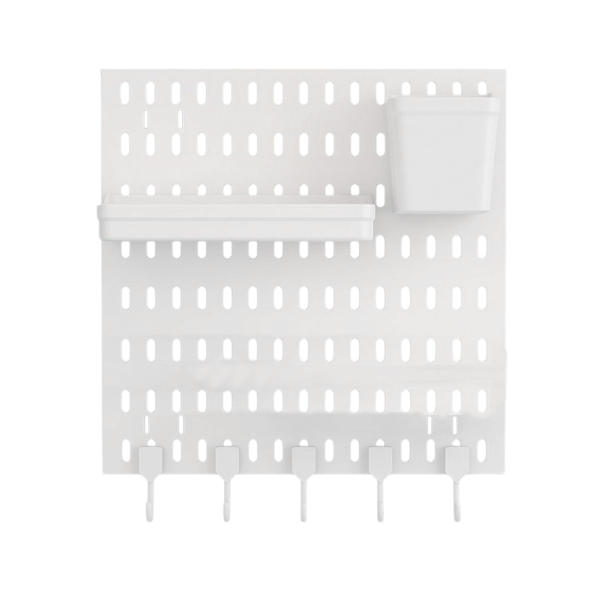 Wall Mounted Storage Rack No Drill Organizer for Home and Office