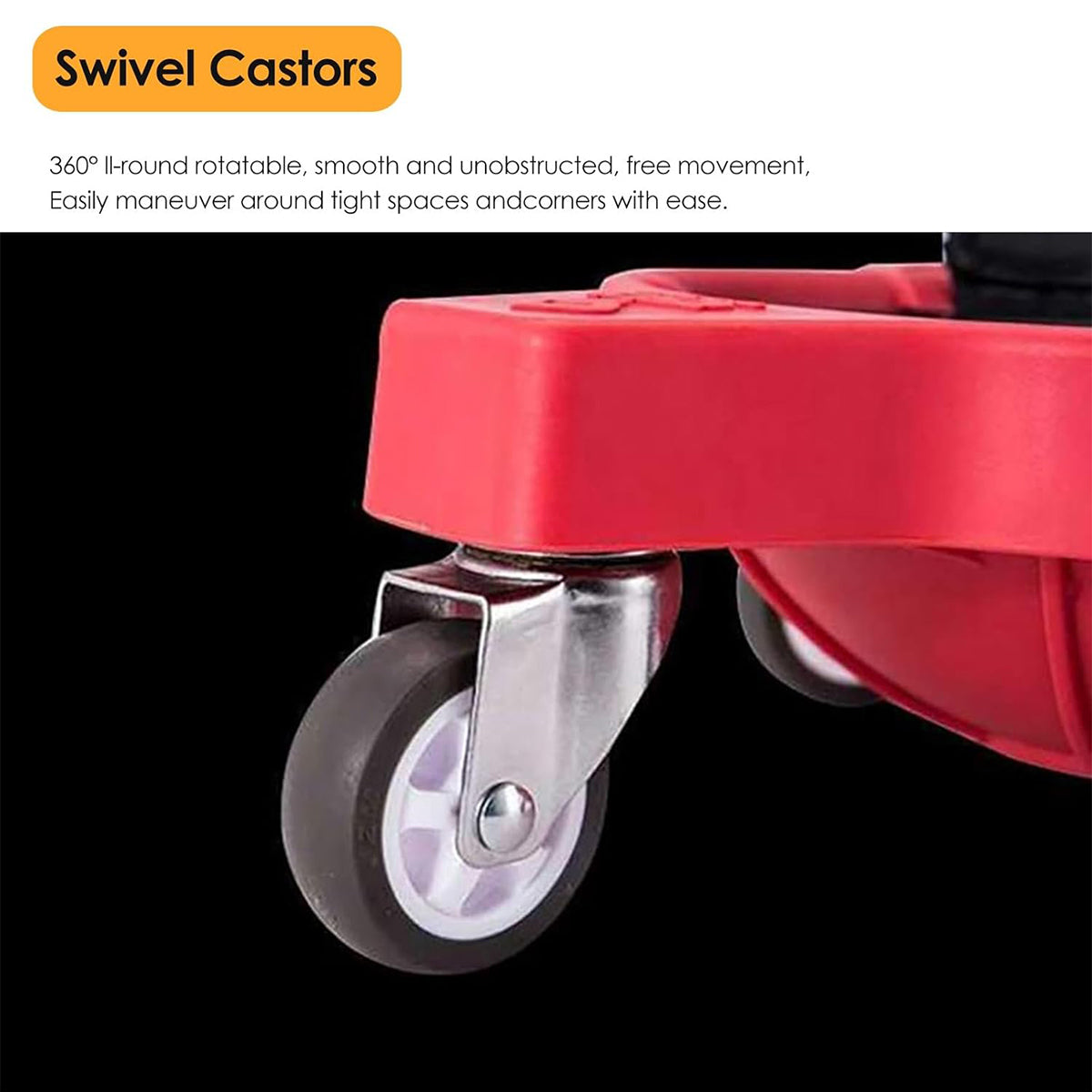 Bricklayer Knee Pad Tool Cart with Rolling Wheels for Construction