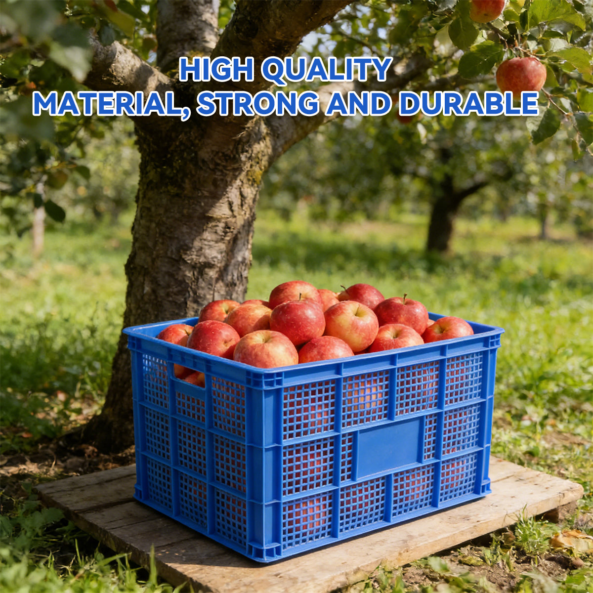 Heavy Duty Plastic Storage Basket Tote Box Large Capacity 2PCS