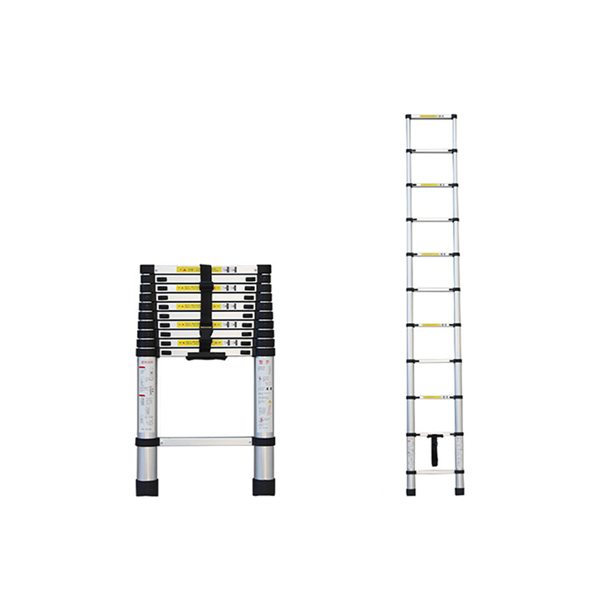 Retractable Aluminium Alloy Ladder 320/380cm Anti-Slip Pedals Stable Design