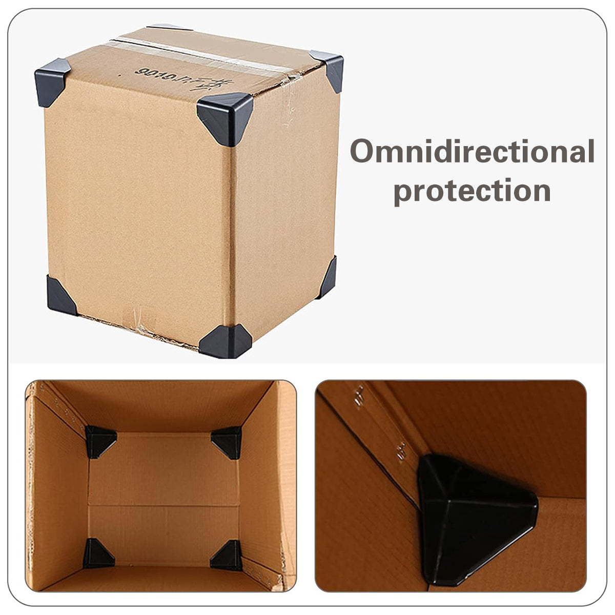 50PCS Cardboard Box Corner Protectors 2 Styles for Warehouse Packaging
