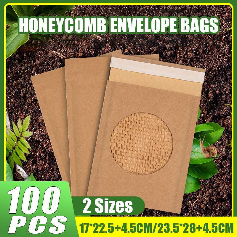 Honeycomb Wrap Bags Kraft Paper Protective 100PCS Eco Friendly