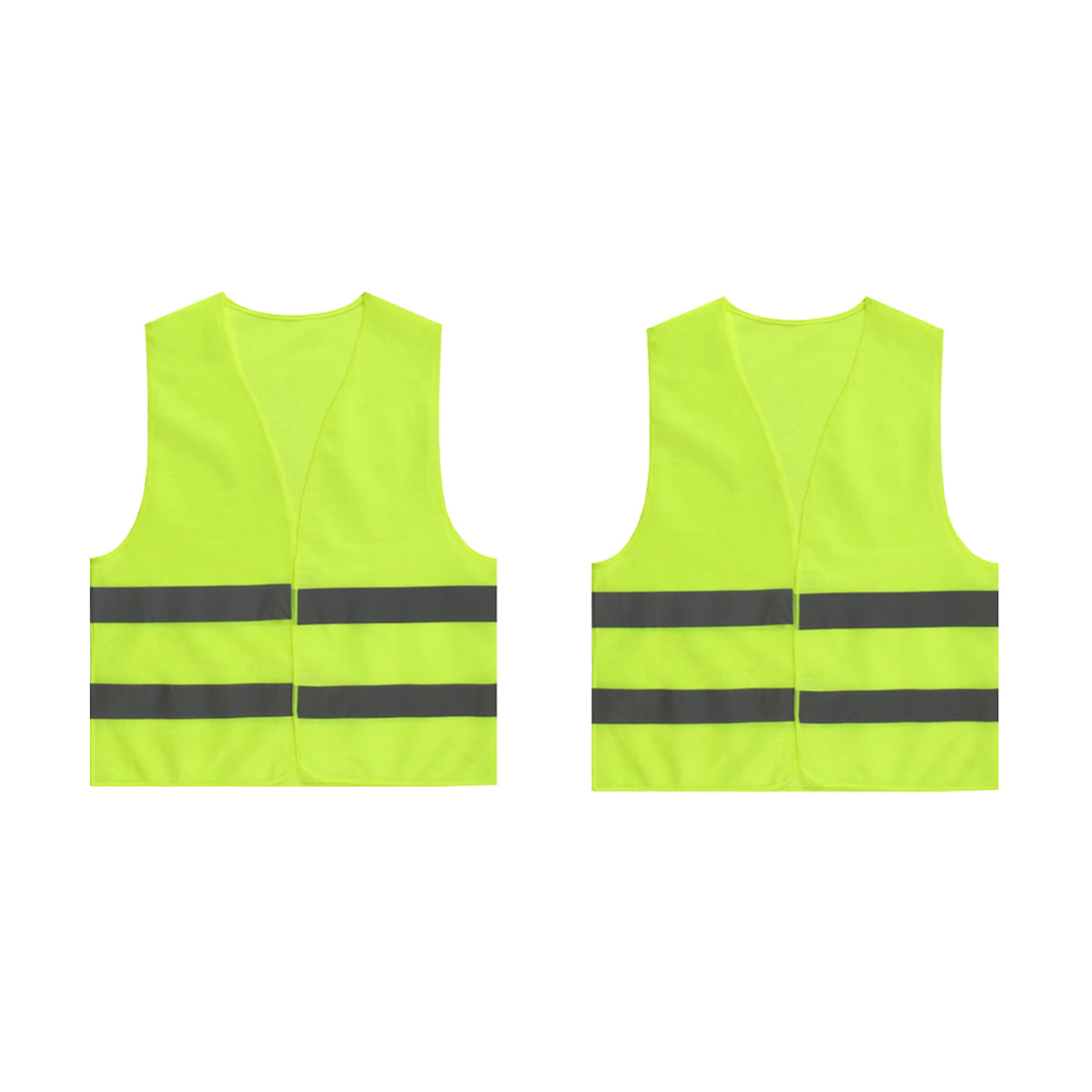 2PCS Reflective Safety Vest Lightweight High Visibility Work Vest