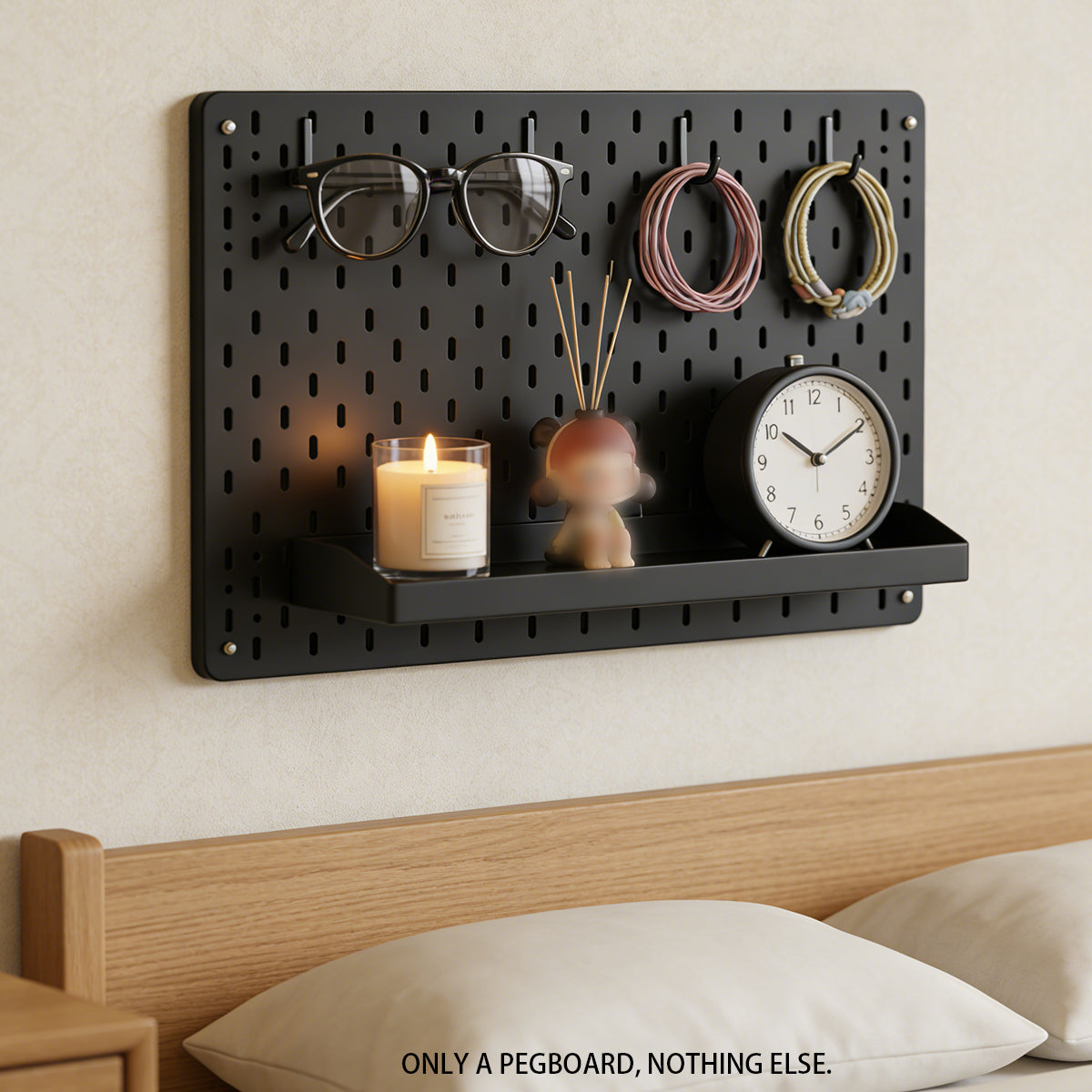 Acrylic Pegboard Wall Storage Display Rack 56×36cm