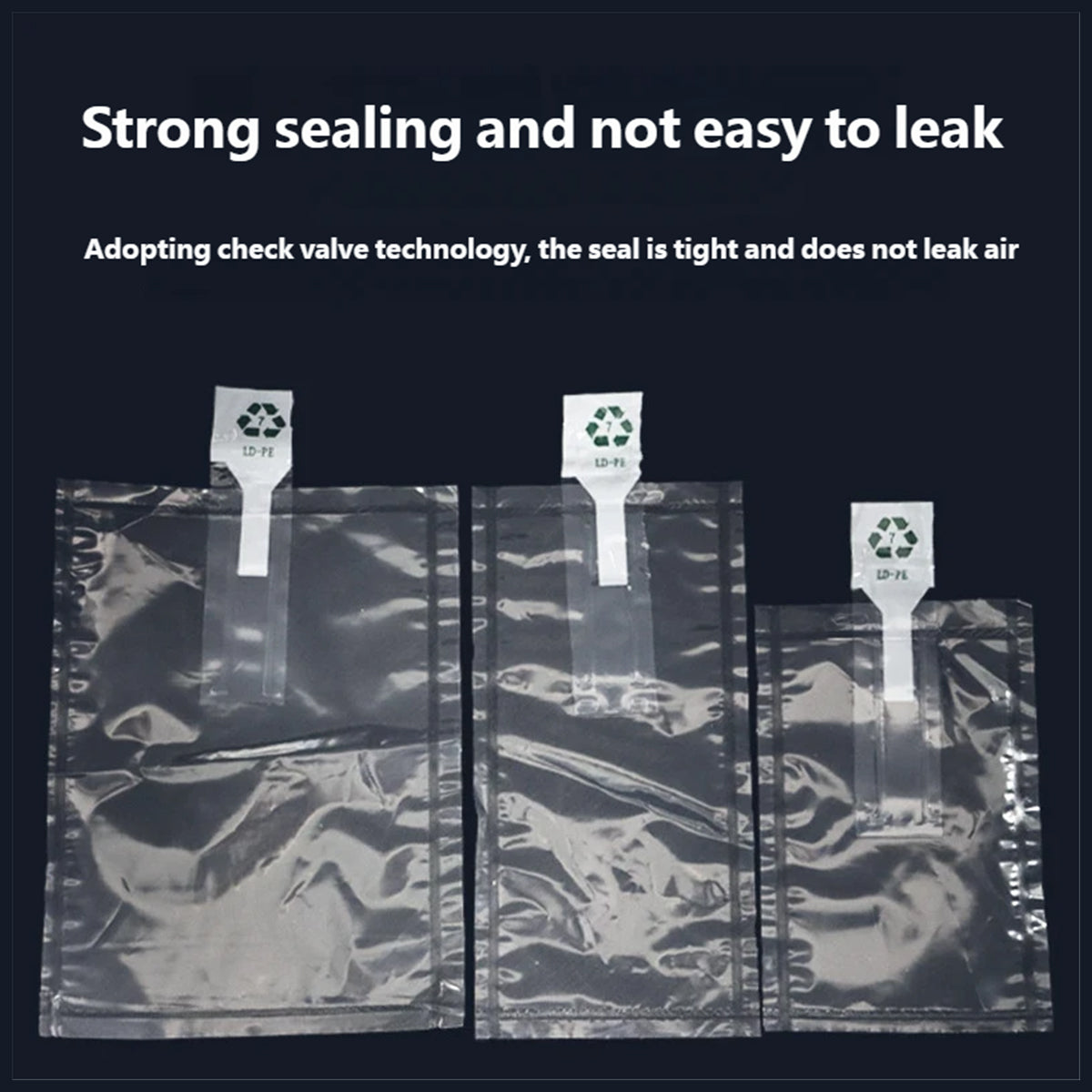 Inflatable Cushioning Bags Shockproof Clear Protective Packaging 100PCS
