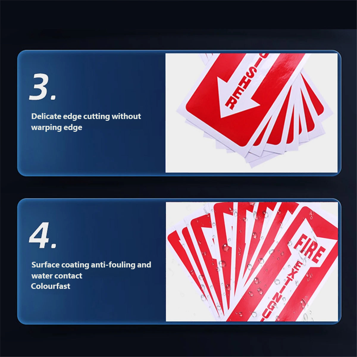 Fire Extinguisher Indicator Stickers Long-Lasting Safety Labels 30PCS