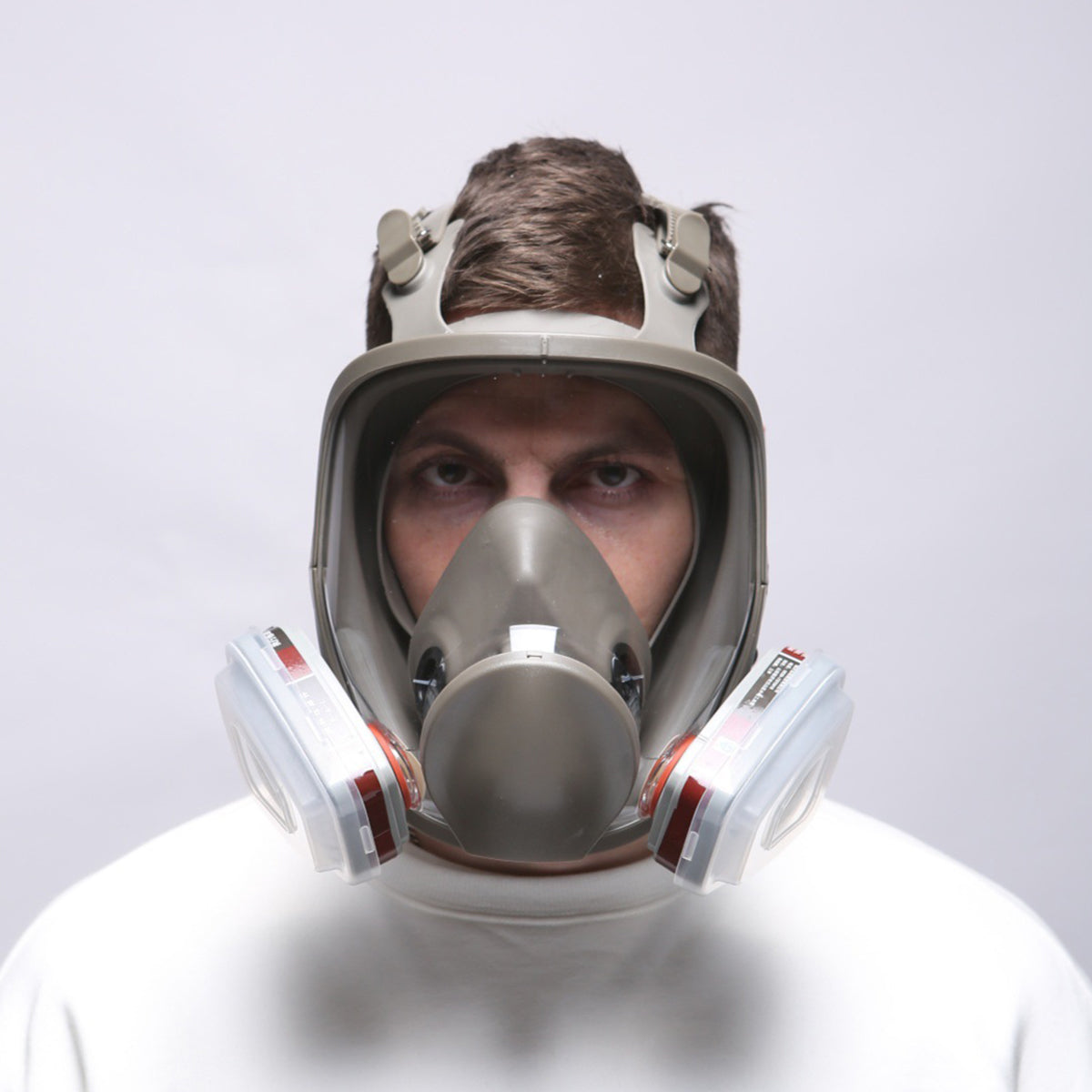 6800 Full Face Respirator Mask with Dual Filters for Painting Sanding