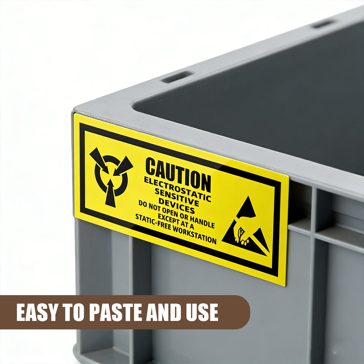 Anti Static Warning Sticker Label for Electronics Packaging