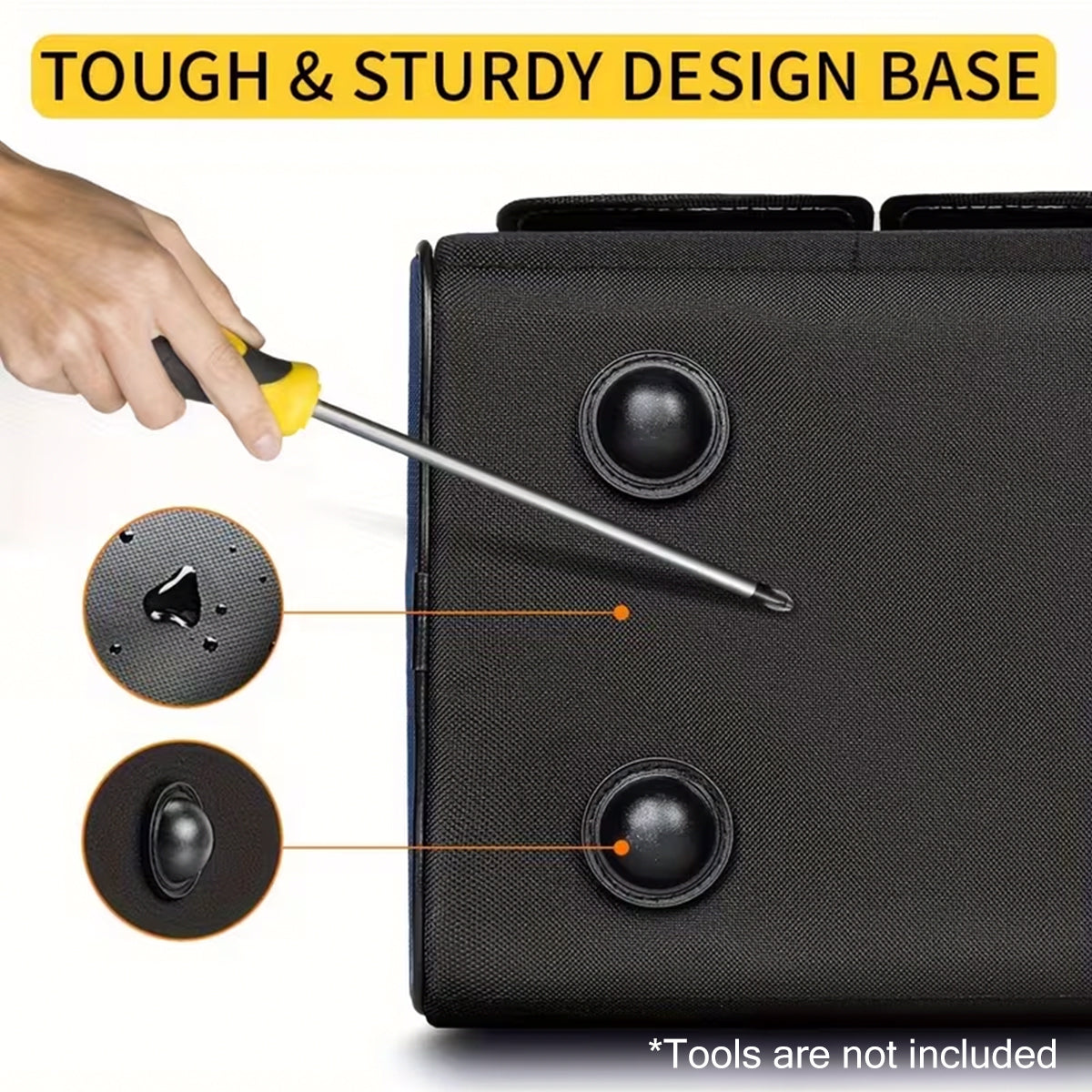 Multifunctional Handheld Tool Bag with Large Capacity & Wear-Resistant Base
