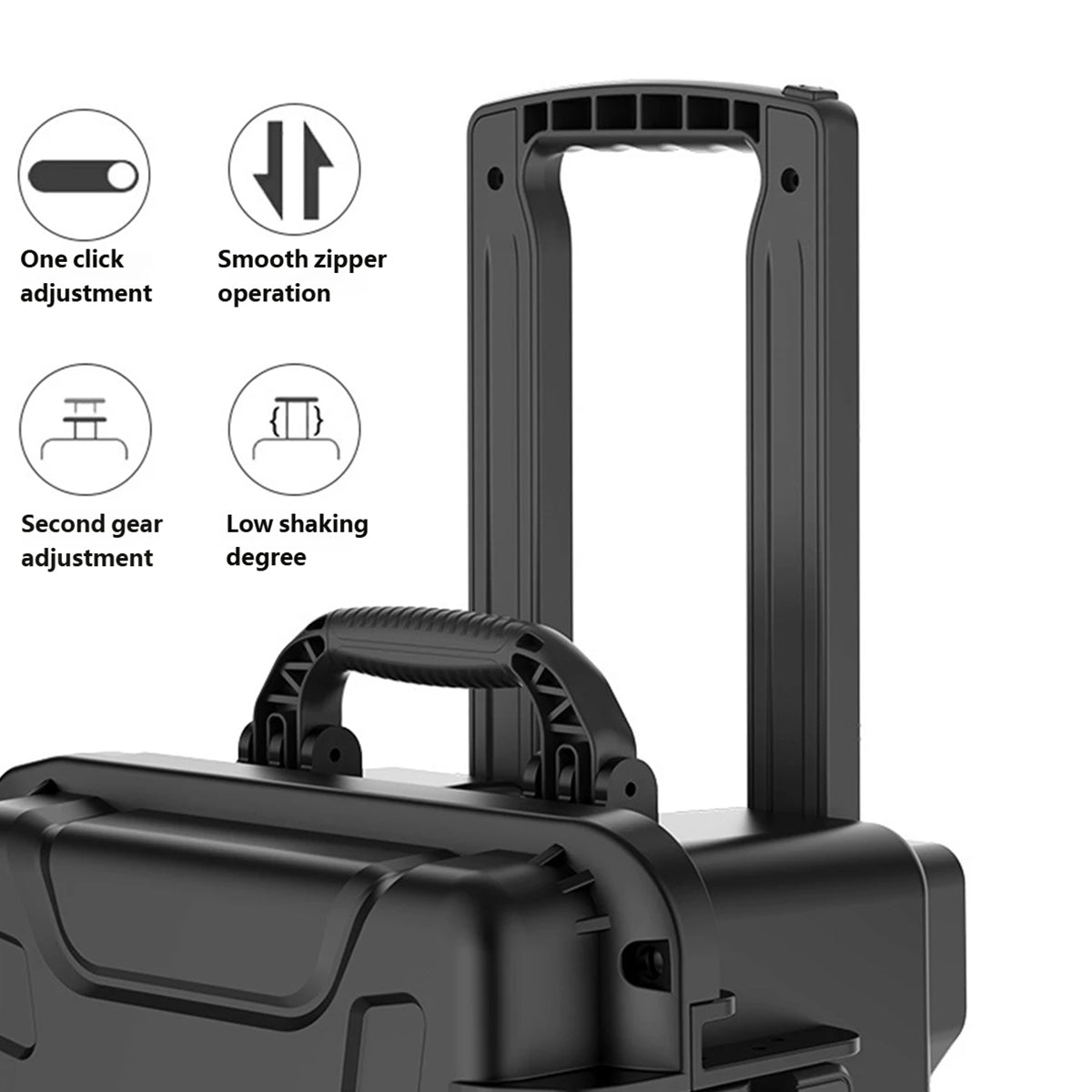 Large Rolling Tool Box Plastic Trolley Case with Wheels Portable