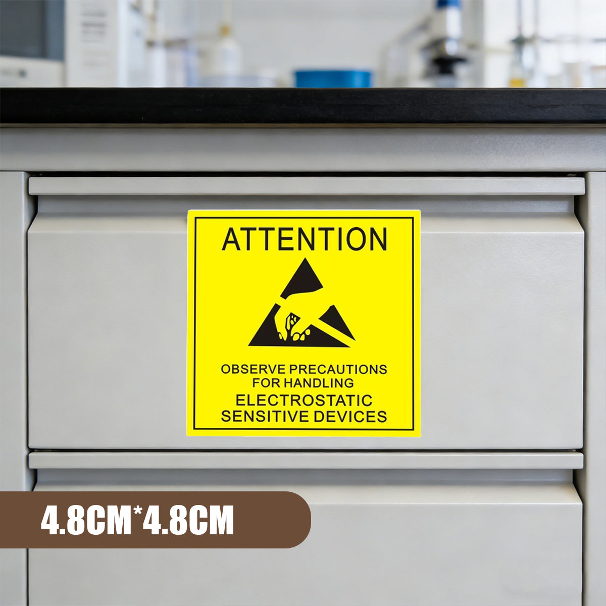 Anti Static Warning Sticker Label for Electronics Packaging