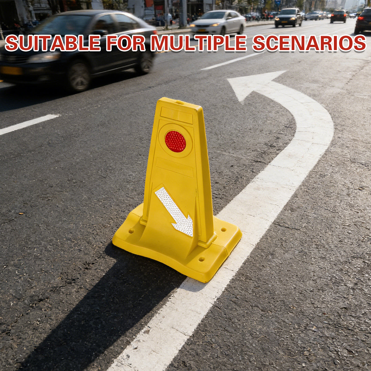 Traffic Divider Safety Cone Reflective Road Construction Warning Marker