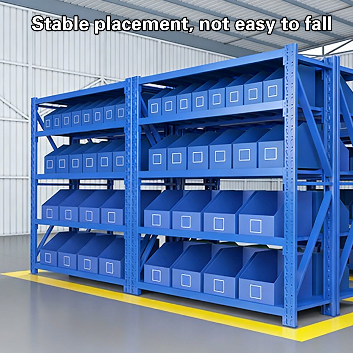 5PCS Waterproof Shelf Storage Boxes for Warehouse Garage Tool Sorting