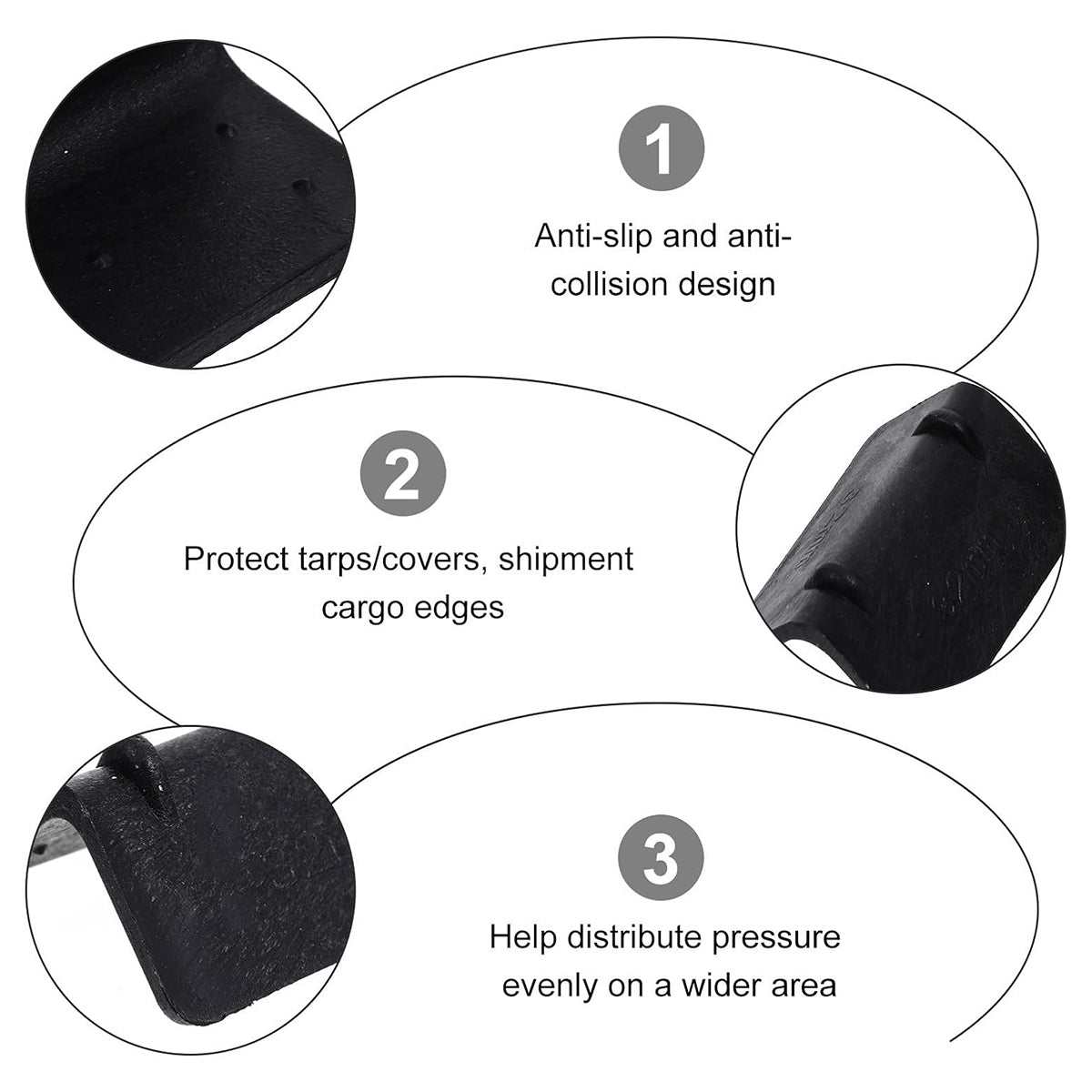 50PCS L-Shaped Packing Buckle Corner Protectors for Warehouse Strapping