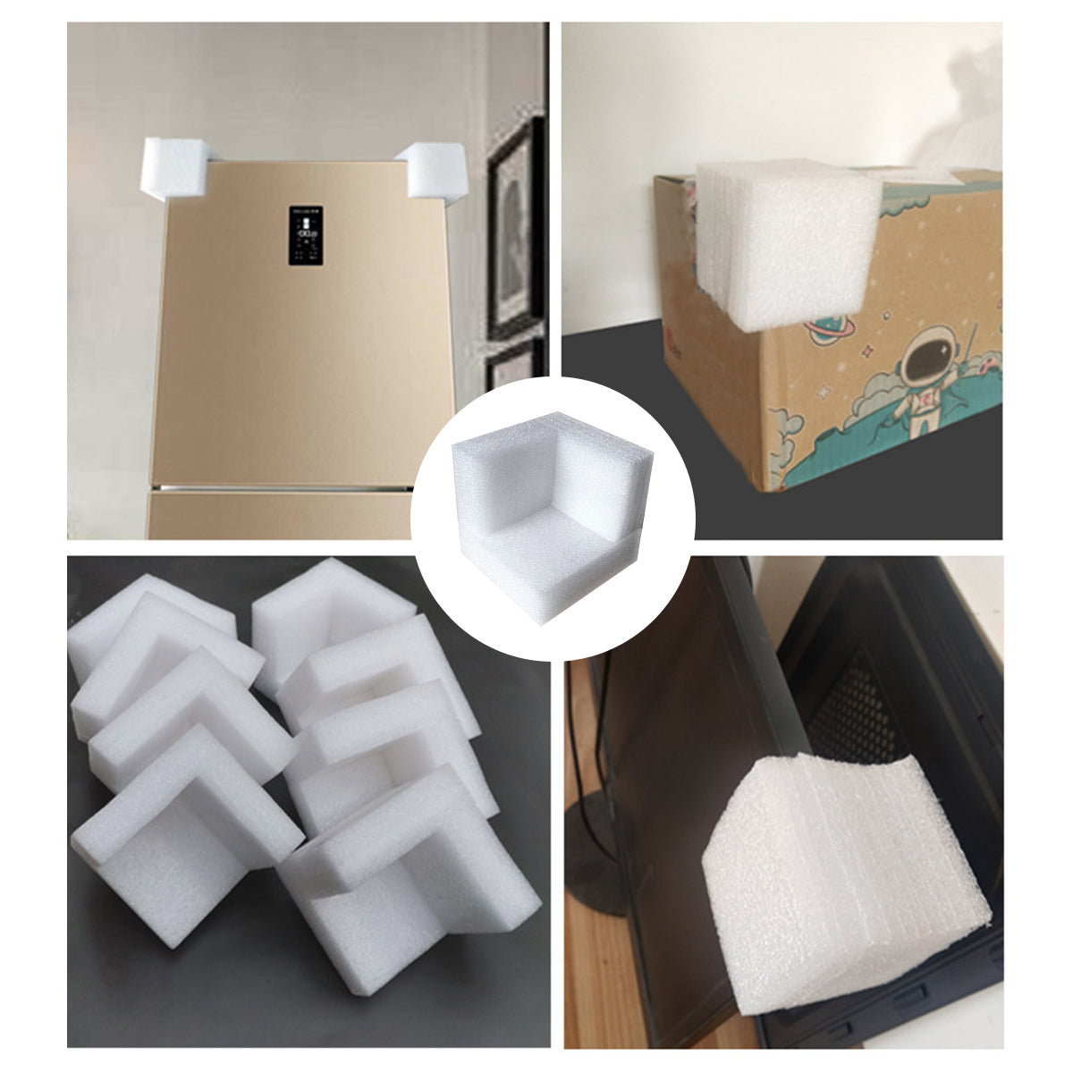Anti-Collision Foam Corner Protectors EPE Furniture Guards 50PCS