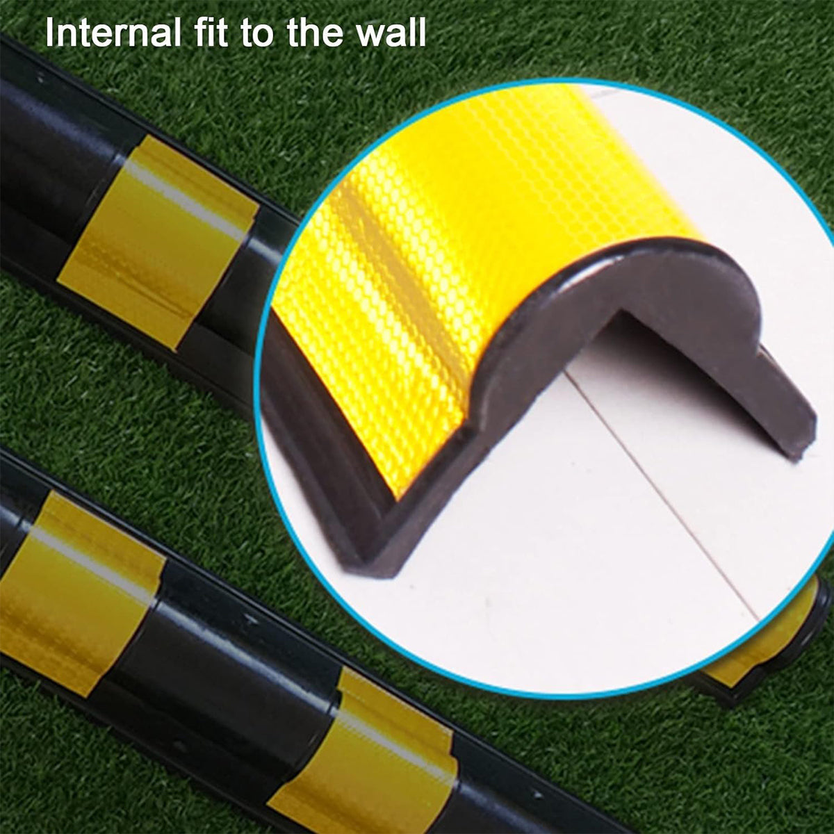 Product Title 2PCS Heavy-Duty Parking Lot Corner Protectors with Reflective Strips