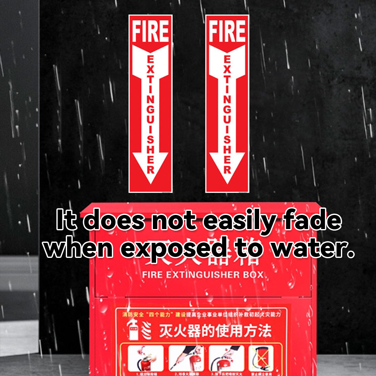 Fire Extinguisher Indicator Stickers Long-Lasting Safety Labels 30PCS