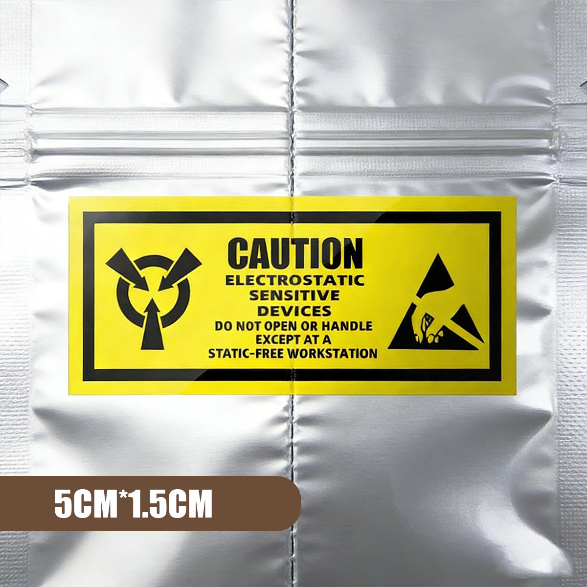 Anti Static Warning Sticker Label for Electronics Packaging